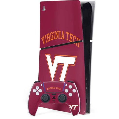 Virginia Tech VT PS5 Slim Digital Edition Bundle Skin