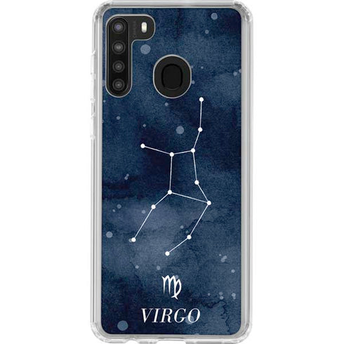 Virgo Constellation Galaxy A21 Clear Case