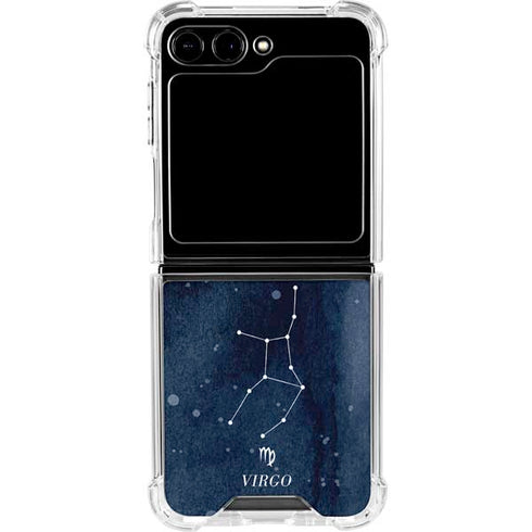 Virgo Constellation Galaxy Z Flip5 5G Clear Case