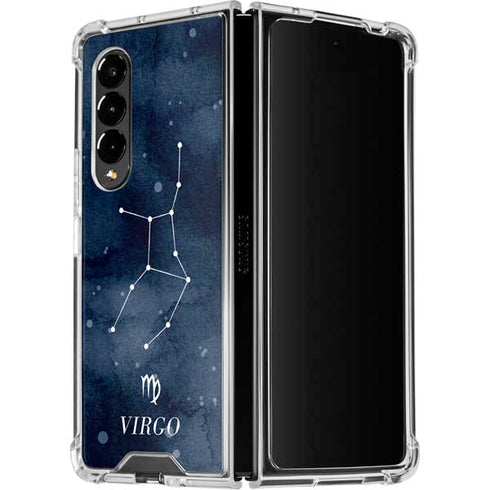 Virgo Constellation Galaxy Z Fold4 5G Clear Case
