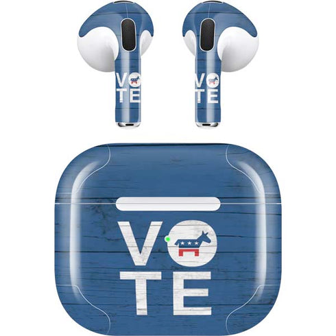 Vote Democrat Apple AirPods (3rd Gen 2021) Skin
