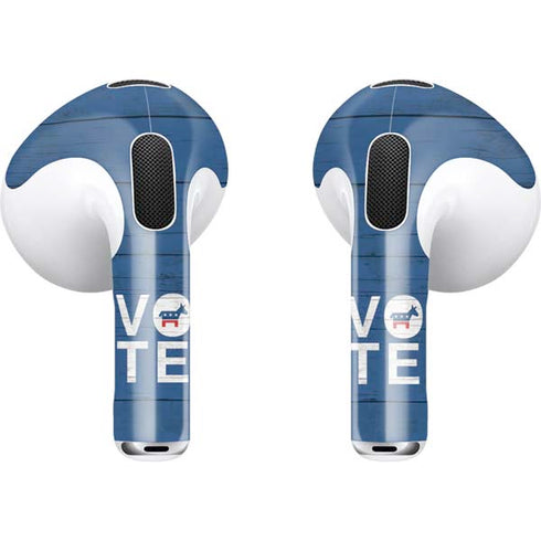 Vote Democrat Apple AirPods (3rd Gen 2021) Skin
