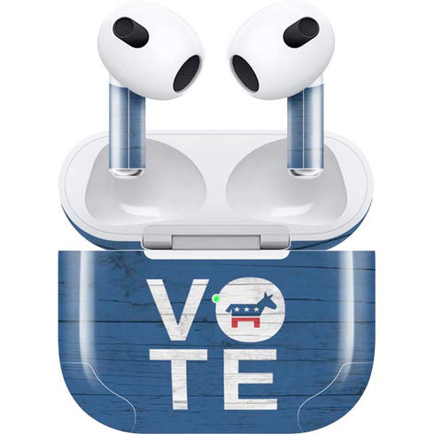 Vote Democrat Apple AirPods (3rd Gen 2021) Skin