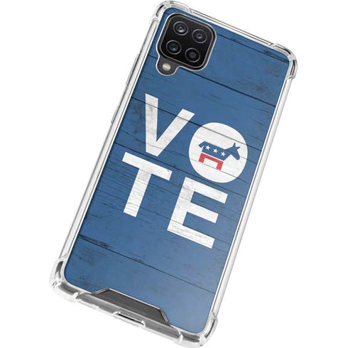 Vote Democrat Galaxy A12 Clear Case