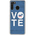 Vote Democrat Galaxy A21 Clear Case