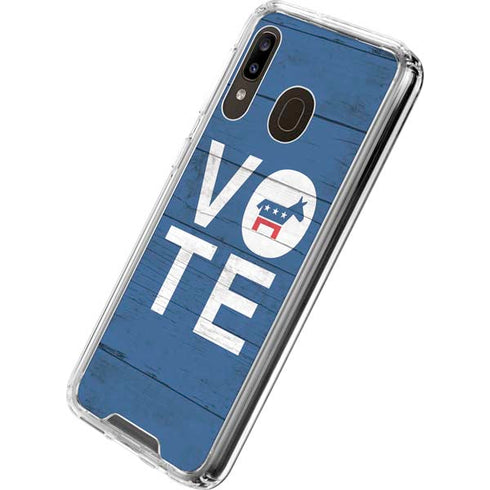 Vote Democrat Galaxy A30 Clear Case