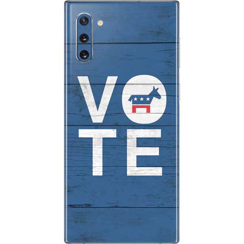 Vote Democrat Galaxy Note 10 Skin