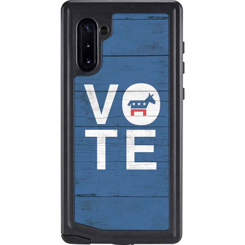 Vote Democrat Galaxy Note 10 Waterproof Case