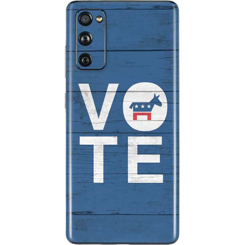 Vote Democrat Galaxy S20 Fan Edition Skin