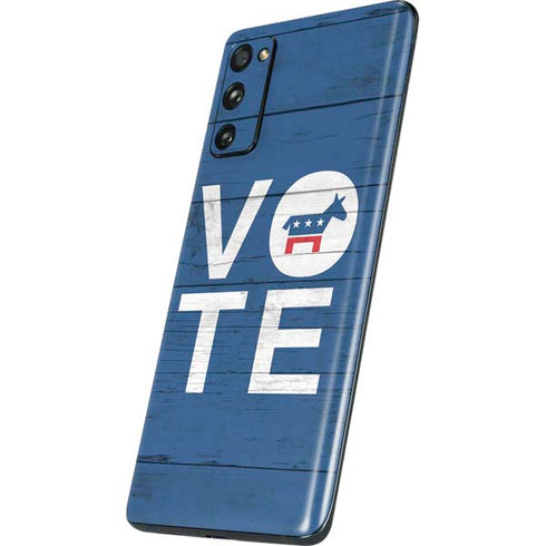 Vote Democrat Galaxy S20 Fan Edition Skin