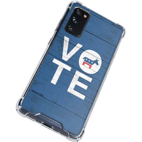 Vote Democrat Galaxy S20 FE Clear Case