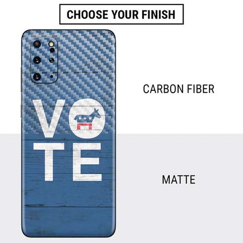 Vote Democrat Galaxy S20 Plus Skin