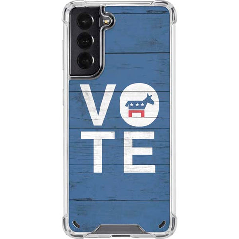 Vote Democrat Galaxy S21 5G Clear Case