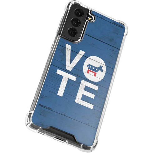 Vote Democrat Galaxy S21 FE Clear Case