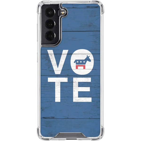 Vote Democrat Galaxy S22 Clear Case