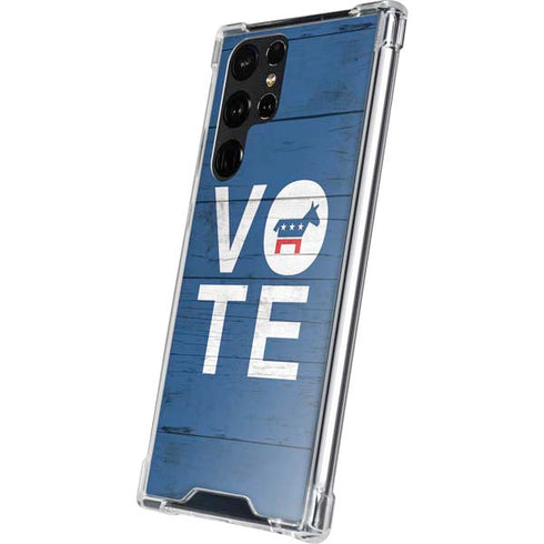 Vote Democrat Galaxy S22 Ultra Clear Case