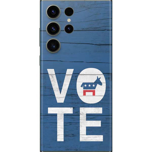 Vote Democrat Galaxy S23 Ultra Skin