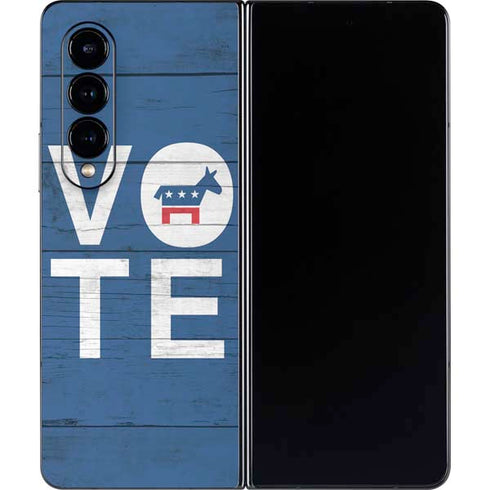 Vote Democrat Galaxy Z Fold4 5G Skin