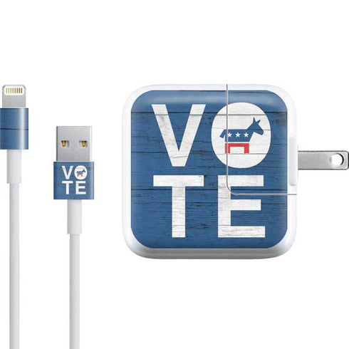 Vote Democrat iPad Charger (10W USB) Skin