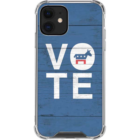 Vote Democrat iPhone 12 Mini Clear Case