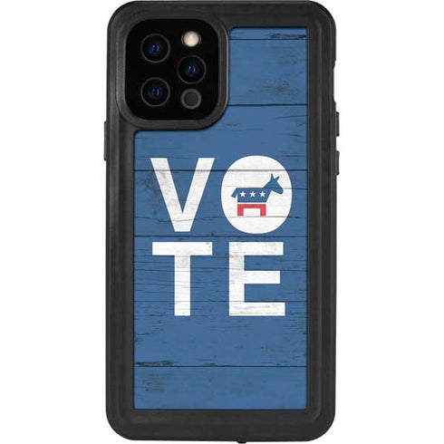 Vote Democrat iPhone 12 Pro Waterproof Case