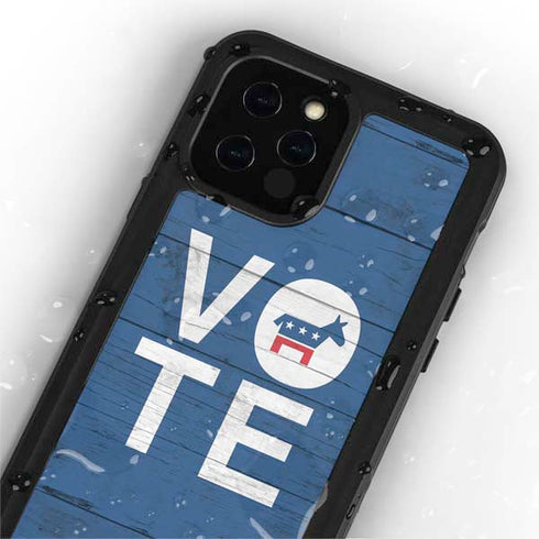 Vote Democrat iPhone 12 Pro Waterproof Case