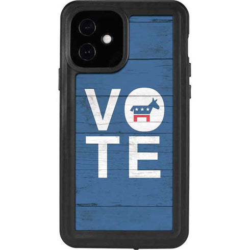 Vote Democrat iPhone 12 Waterproof Case