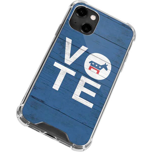 Vote Democrat iPhone 13 Clear Case