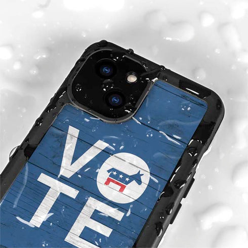 Vote Democrat iPhone 13 Mini Waterproof Case