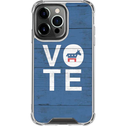 Vote Democrat iPhone 13 Pro Clear Case