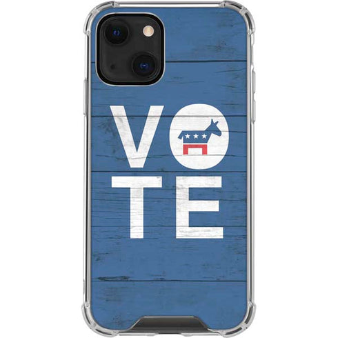 Vote Democrat iPhone 14 Plus Clear Case