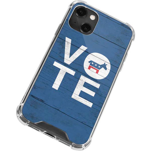 Vote Democrat iPhone 14 Plus Clear Case
