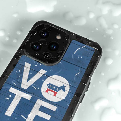 Vote Democrat iPhone 14 Pro Max Waterproof Case