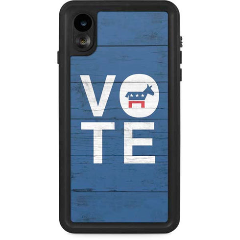 Vote Democrat iPhone XR Waterproof Case