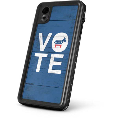 Vote Democrat iPhone XR Waterproof Case