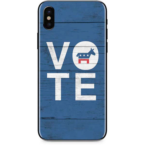 Vote Democrat iPhone XS Skin