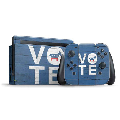 Vote Democrat Nintendo Switch Bundle Skin