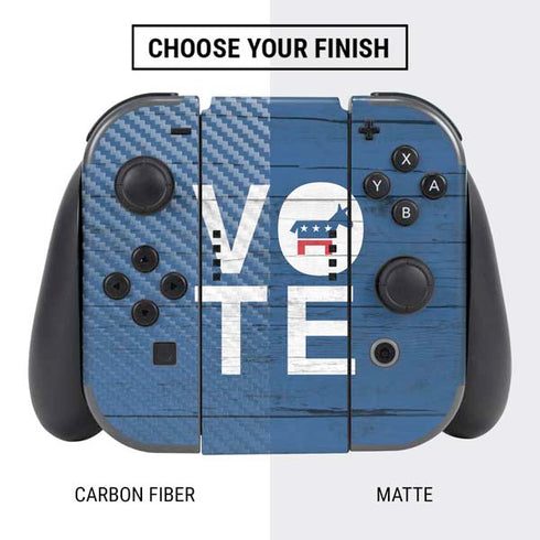 Vote Democrat Nintendo Switch Bundle Skin