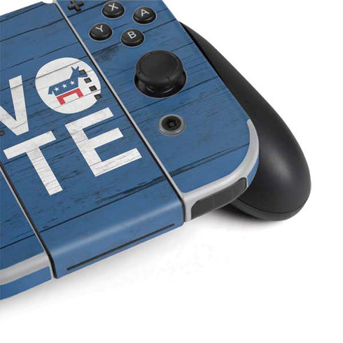 Vote Democrat Nintendo Switch OLED (2021) Skin