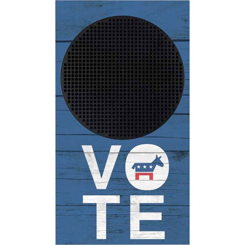 Vote Democrat Xbox Series S Console Skin