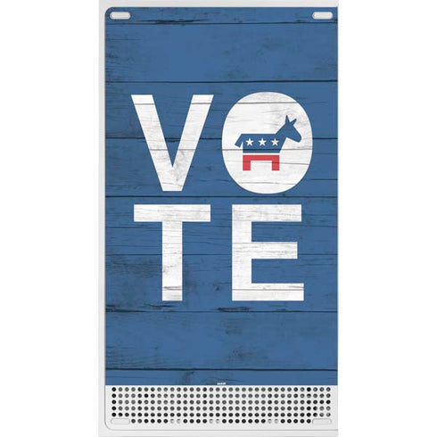 Vote Democrat Xbox Series S Console Skin