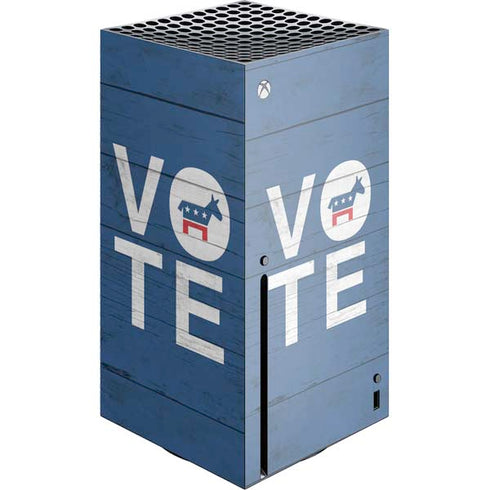 Vote Democrat Xbox Series X Console Skin