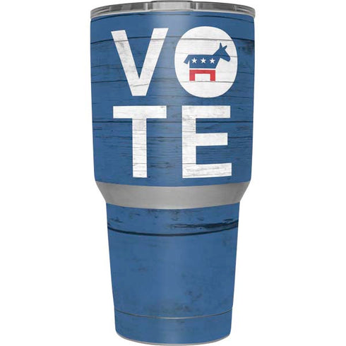 Vote Democrat Yeti 30oz Rambler Tumbler Skin
