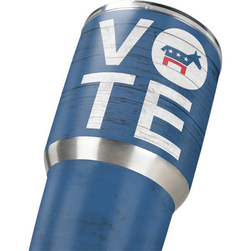 Vote Democrat Yeti 30oz Rambler Tumbler Skin