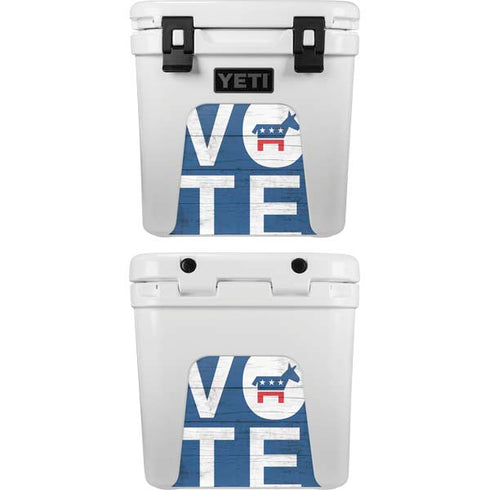 Vote Democrat YETI Roadie 24 Hard Cooler Skin