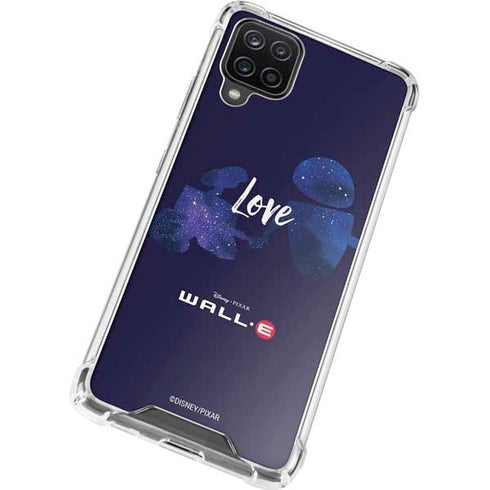 Disney Wall-E Love Galaxy A12 Clear Case