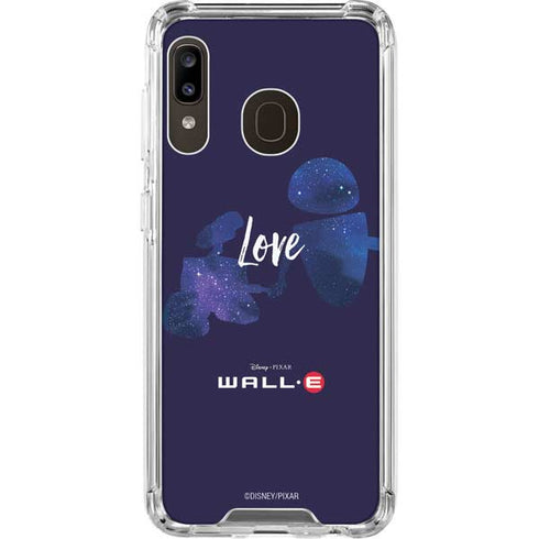 Disney Wall-E Love Galaxy A30 Clear Case