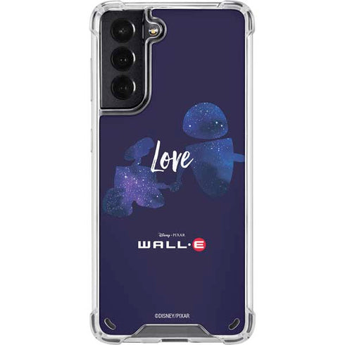 Disney Wall-E Love Galaxy S21 5G Clear Case