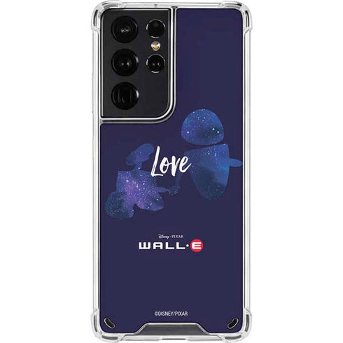 Disney Wall-E Love Galaxy S21 Ultra 5G Clear Case