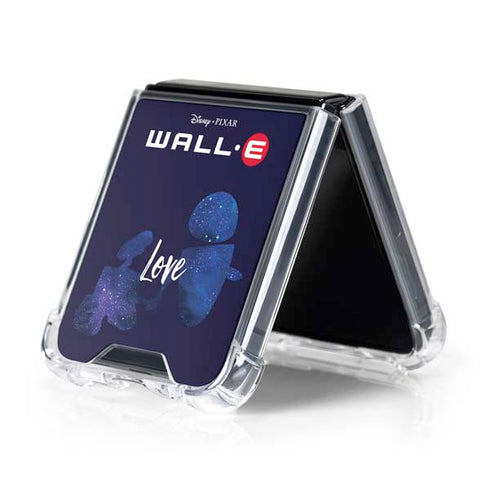 Disney Wall-E Love Galaxy Z Flip5 5G Clear Case